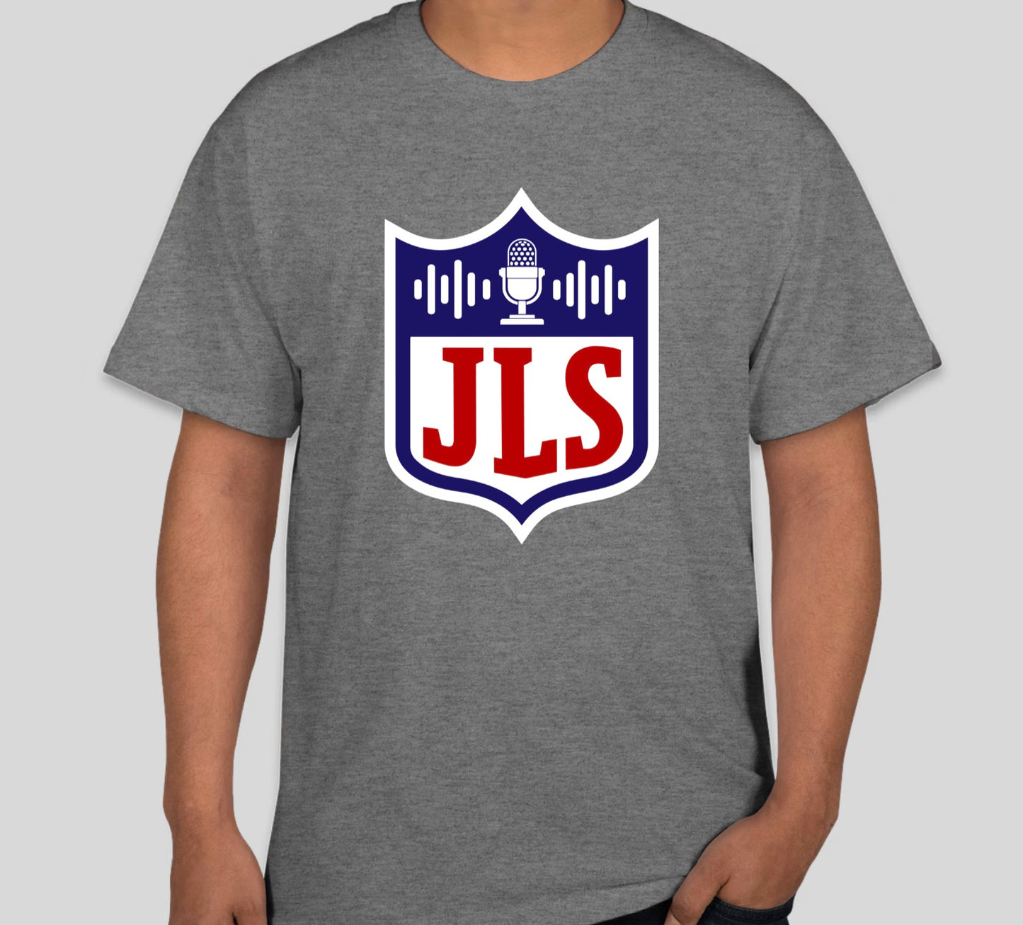 James Skrmetta Shield Heather Grey T Shirt